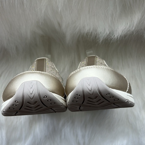 Easy Spirit Travelstone Jeweled Mules Gold NIB - Picture 9 of 12